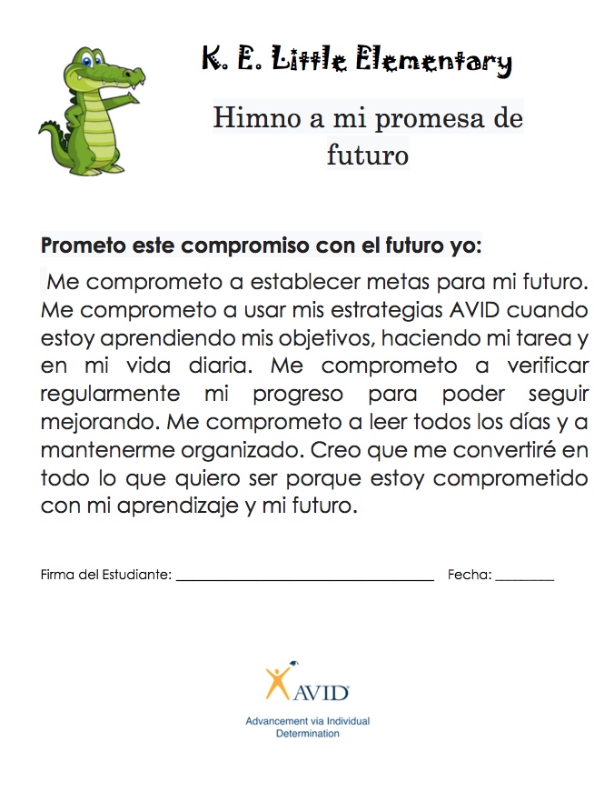 AVID Pledge-Spanish